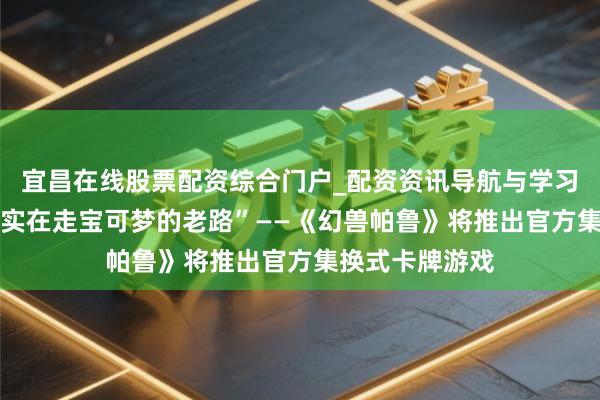 宜昌在线股票配资综合门户_配资资讯导航与学习入口 “他们确实在走宝可梦的老路”——《幻兽帕鲁》将推出官方集换式卡牌游戏