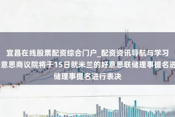宜昌在线股票配资综合门户_配资资讯导航与学习入口 好意思商议院将于15日就米兰的好意思联储理事提名进行表决
